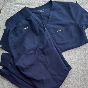 Jaanuu Navy Blue Scrub Set